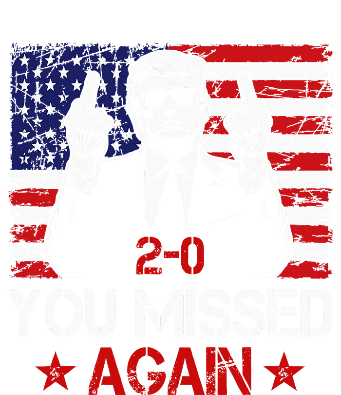 You Missed Again Trump 2024 Election Us Flag T-Shirt