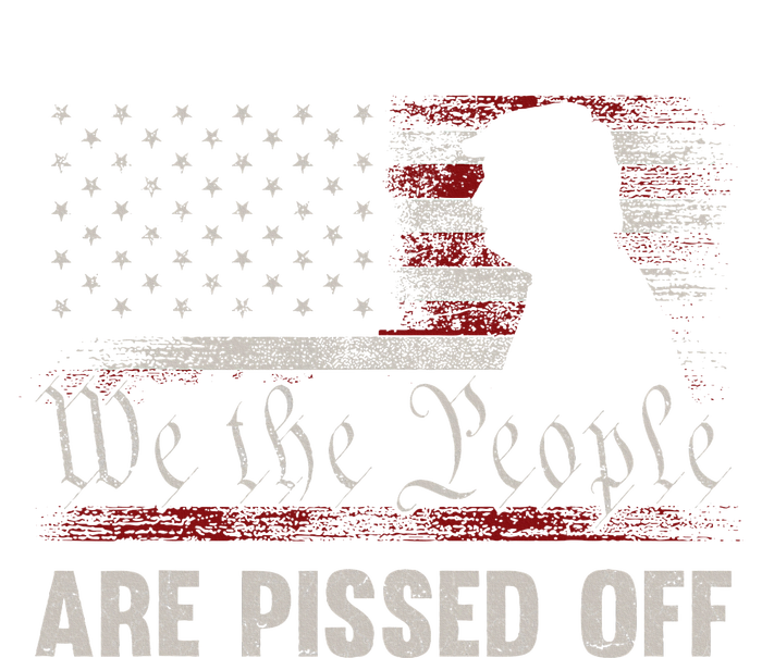 We The People Are Pissed Off Us America Flag Trump Short Acrylic Beanie