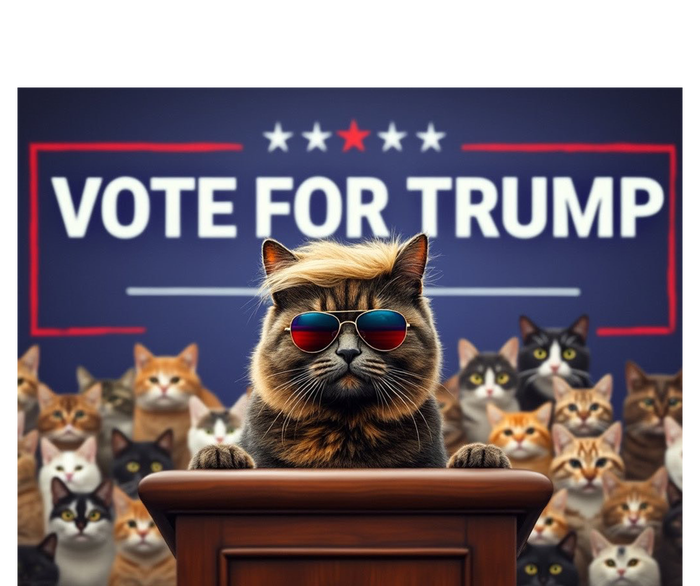 Cats Vote For Trump 2024 Election T-Shirt