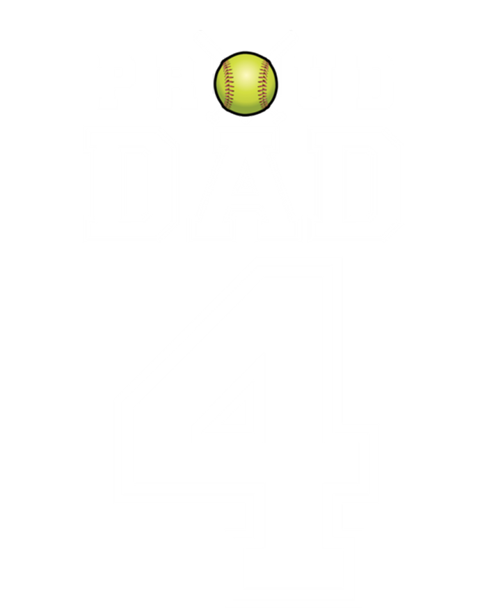 Custom Proud Dad Of Softball Player Number 4 Personalized Funny Gift Sustainable Beanie