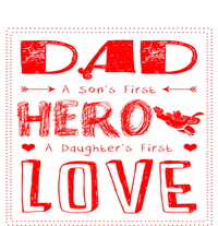 Dad A SonS First Hero A DaughterS First Gift Striped Beanie with Solid Band