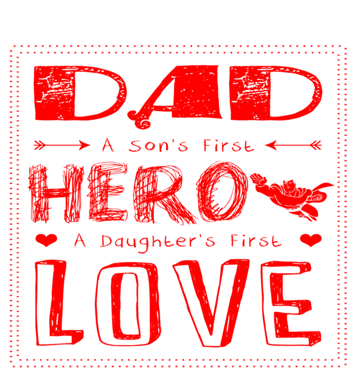 Dad A SonS First Hero A DaughterS First Gift Striped Beanie with Solid Band