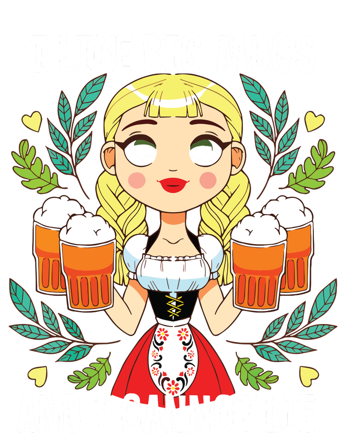 I Like Big Mugs Oktoberfest Bavarian Munich Beer Festival V-Neck T-Shirt