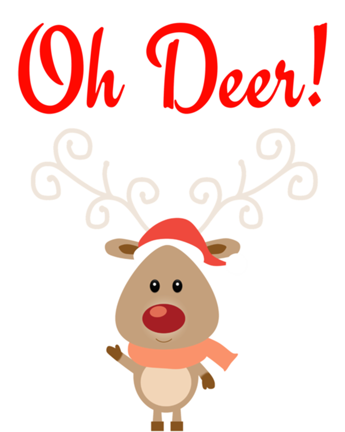 Oh Deer! Whimsical Playful Reindeer Funny Christmas Deer Pun Yupoong Adult 5-Panel Trucker Hat