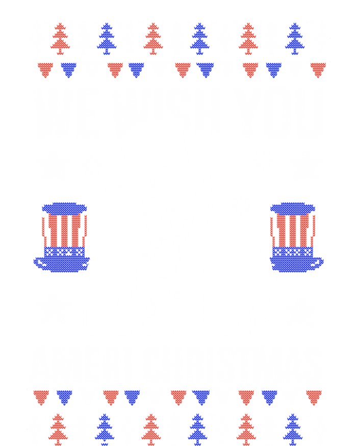 We Wish You Ameri Christmas Funny America Usa Ugly Christmas Mousepad