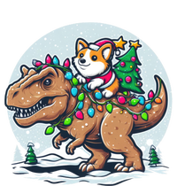 Xmas Corgi Riding Festive Trex Funny Christmas Cooling Performance Long Sleeve Crew