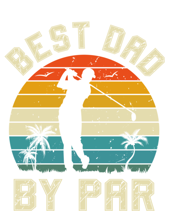 Best Dad By Par Retro Vintage FatherS Day Golf Lover Golfer Cool Gift Sustainable Knit Beanie