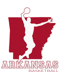 Love Arkansan Hoops Fan Arkansas State Silhouette Basketball T-Shirt