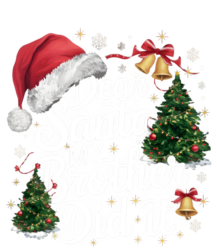 Dear Santa My Brother Did It Funny Christmas Pajama Funny Gift Tie Dye Hoodie