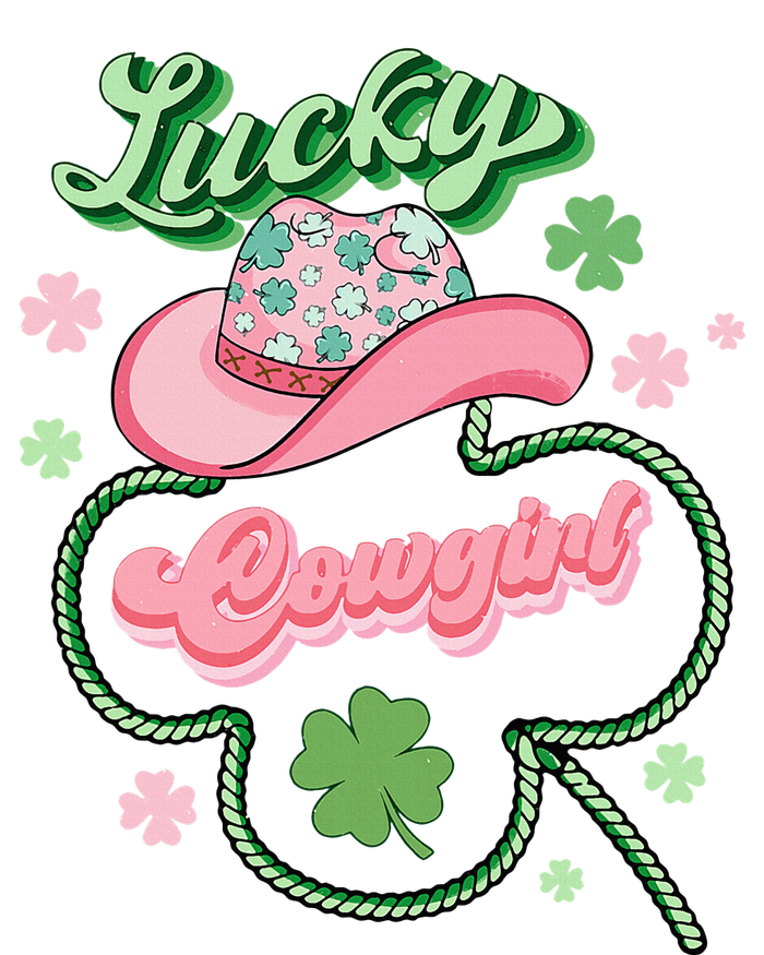 Lucky Cowgirl Western St Patricks Day Women Cowboy Hat Pajama Set