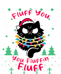 Fluff You Fluffin Cat Pyjamas Pj Ugly Xmas Funny Christmas Gift Women's Racerback Tank