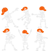 Halloween Dancing Skeleton Cap Funny Gift Cooling Performance Crew T-Shirt