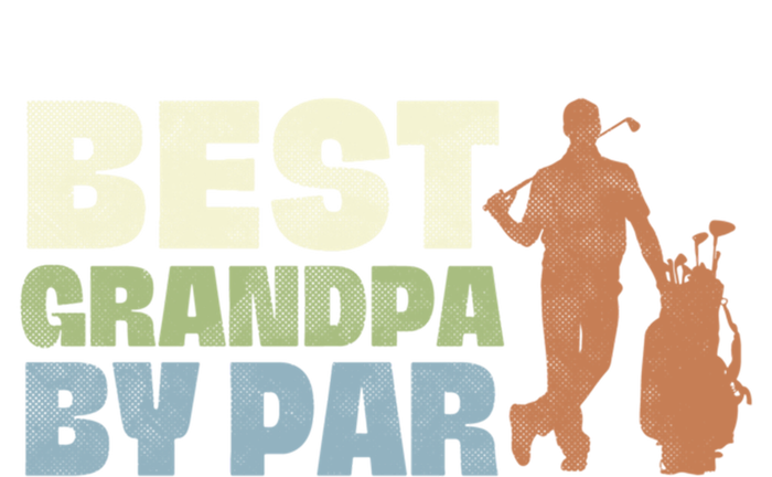 Best Grandpa By Par Golf Vintage FatherS Day Golfing Dad Gift V-Neck T-Shirt