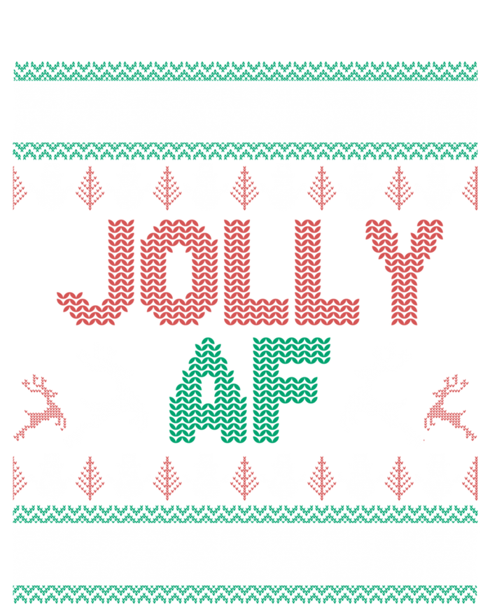 Jolly Af Ugly Christmas Styled Christmas Gift Sweatshirt Cinch Pack Bag