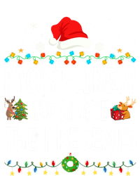 Most Likely To Shake The Presents Santa Christmas Lights Gift Ladies Long Sleeve Shirt