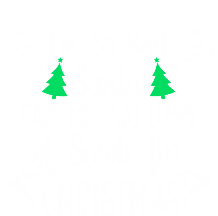 Santa Gave Me Two Lumps Of Swole Funny Christmas Fitness Gift Tank Top