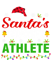 SantaS Favorite Athlete Funny Christmas Athlete Xmas Gift Toddler Long Sleeve Shirt