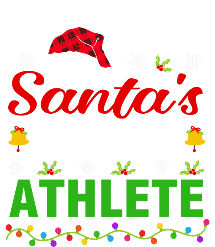 SantaS Favorite Athlete Funny Christmas Athlete Xmas Gift Toddler Long Sleeve Shirt