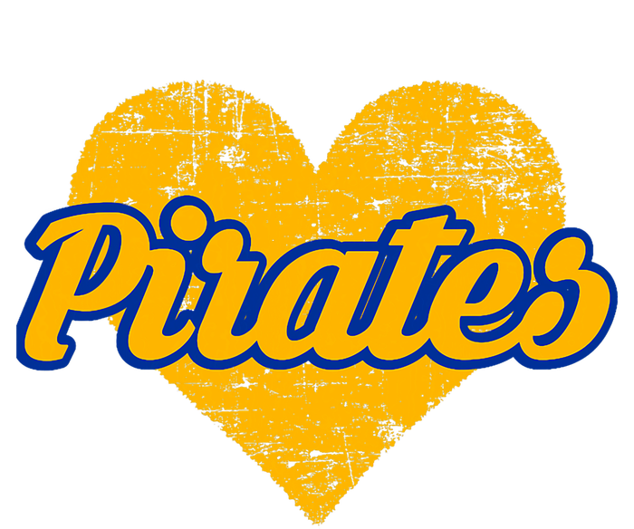 Fairhope Pirates Over Heart Tall T-Shirt