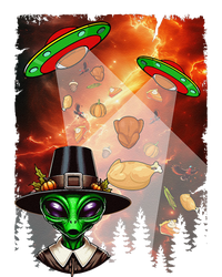 Aliens Unidentified Flying Object Thanksgiving Roast Turkeys Large Microfiber Waffle Golf Towel