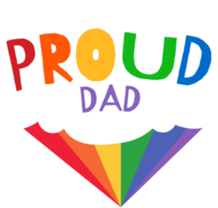 Colorful Rainbow Proud Dad Gift T-Shirt