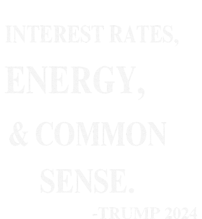 Interest Rates Energy & Common Sense Trump Saying Women's Racerback Tank