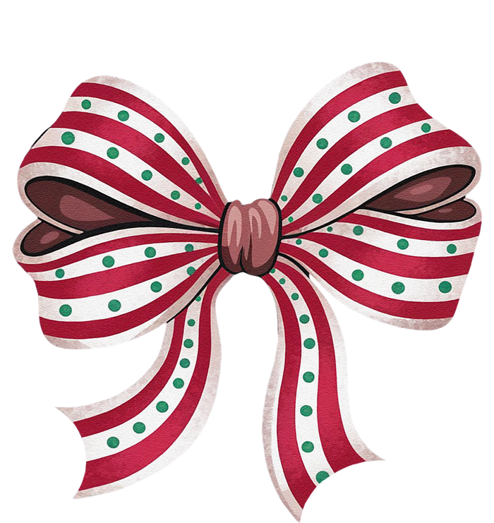 Coquette Bow Christmas Tree Cake Christmas Vibes Women T-Shirt