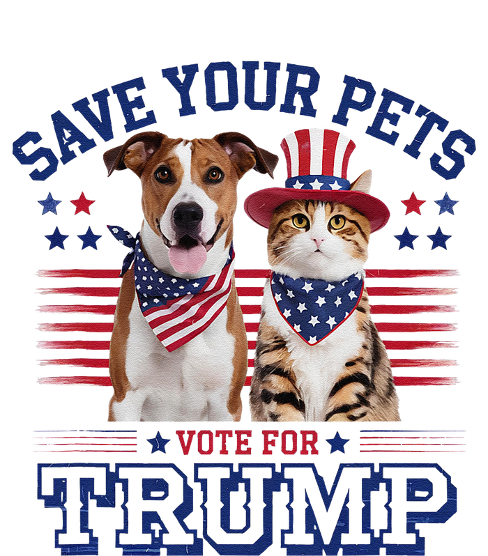 Save Your Pets Vote For Trump 2024 Election Funny Quote Vote Cooling Performance Crew T-Shirt