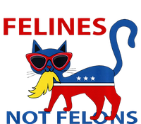 Felines Not Felons Kamala Cat Lady With Trump Hair Long Sleeve Valucap Bio-Washed Visor