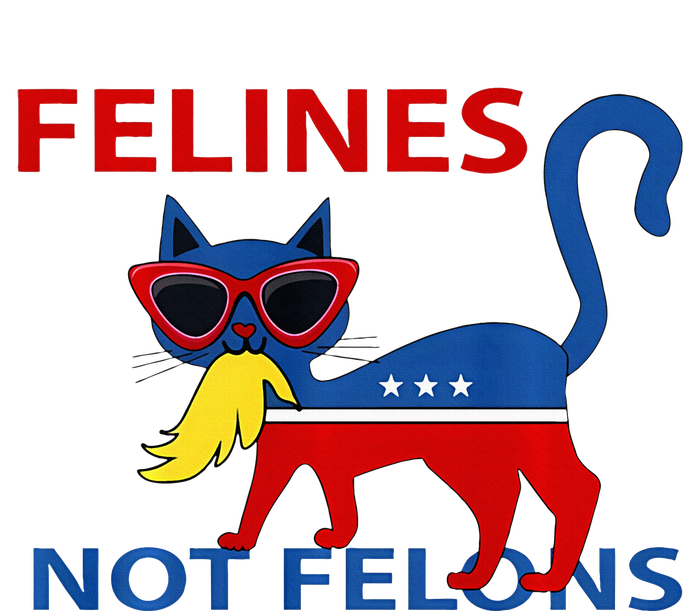 Felines Not Felons Kamala Cat Lady With Trump Hair Long Sleeve Valucap Bio-Washed Visor