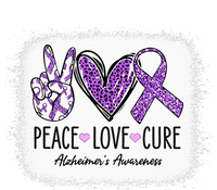 Peace Love Cure We Wear Purple For AlzheimerS Awareness Premium Hoodie