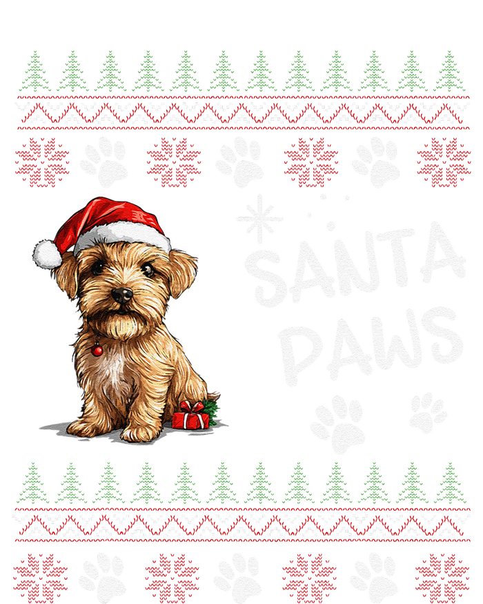 Cute Norfolk Terrier Dog Ugly Christmas Santa Paws T-Shirt