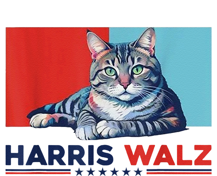 Harris Walz 2024 Funny Cat Election Kamala Harris T-Shirt