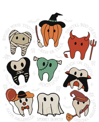 Cute Tooth Funny Halloween Dental Hygiene Spooky Dentist Women's V-Neck T-Shirt