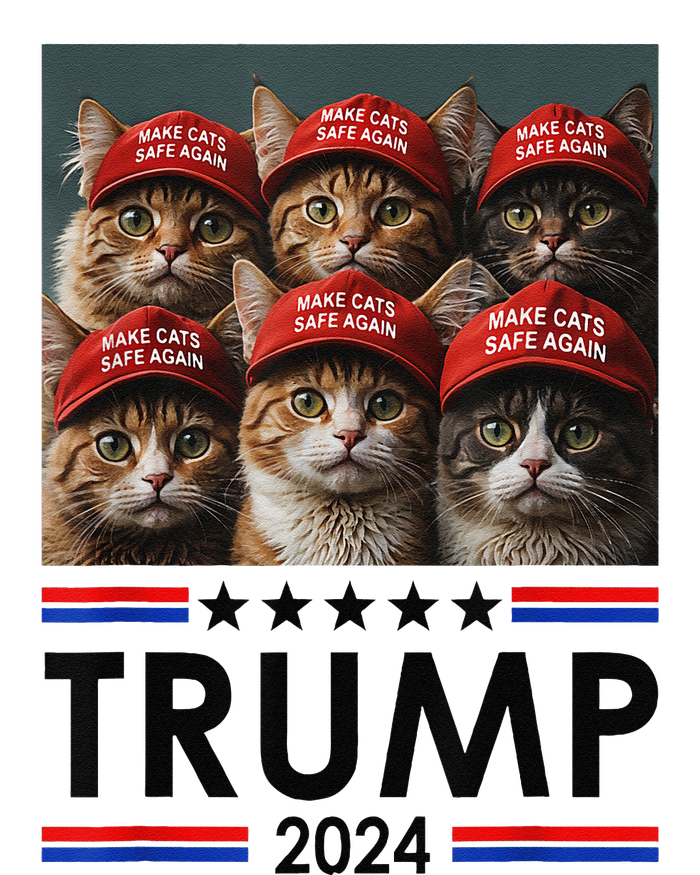 Donald Trump Make Cats Safe Again 2024 Debate Funny T-Shirt