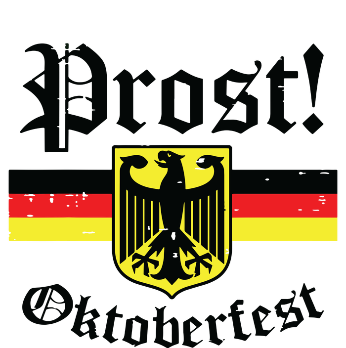 Prost Oktoberfest German Flag Crest Eagle Bavarian Dry Zone Grid Polo