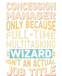 Wizard Job Title Quote Funny Concession Manager Premium T-Shirt