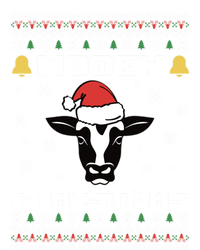 Ugly Christmas Farm Cow Santa Claus Mooey Christmas Gift Premium T-Shirt