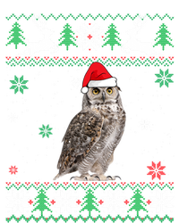 Ugly Christmas Owl Lover Santa Hat Animals Gift T-Shirt