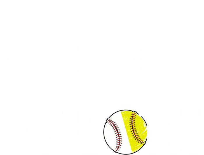 Dad Of Both Baseball Softball Dad Of Ballers Great Gift Tie-Dye Long Sleeve Shirt