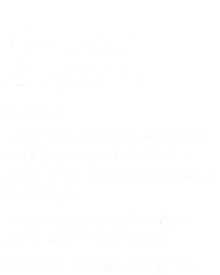 Nuclear Engineer Definition Funny Engineering Student Saying Cooling Performance Crew T-Shirt