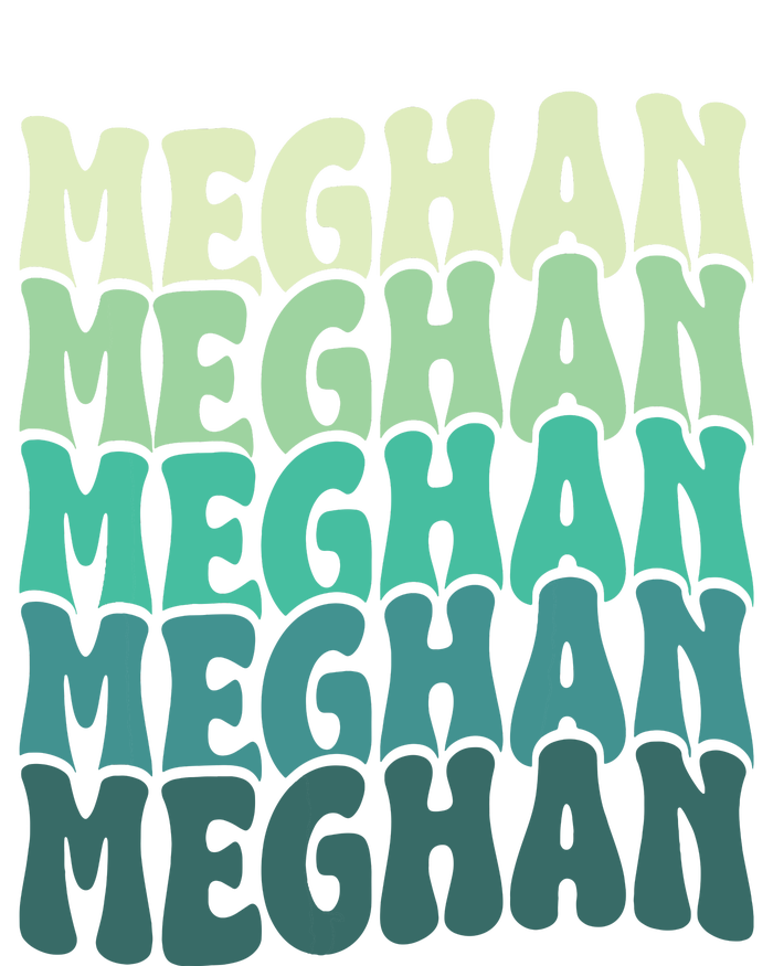 Personalized Name Meghan I Love Meghan Groovy 80S T-Shirt