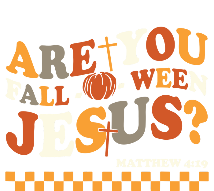 Are You Falloween Jesus Christian Halloween Pumpkin Tote Bag