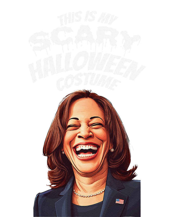 Funny Kamala Harris Scary Halloween Gag President Costume Cooling Performance Long Sleeve Crew