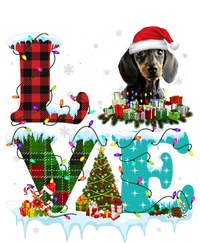 Dachshund Christmas Tree Lights Santa Dog Xmas Gift Yupoong Adult 5-Panel Trucker Hat