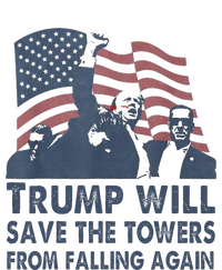 Trump Will Save The Towers From Falling Again Yupoong Adult 5-Panel Trucker Hat