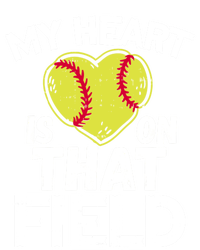 My Heart Is On That Field Softball Gift For Mom Dad Gift Sweatshirt