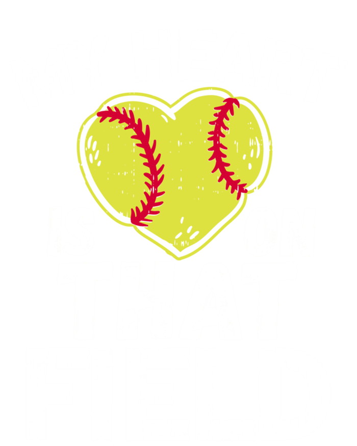 My Heart Is On That Field Softball Gift For Mom Dad Gift Sweatshirt