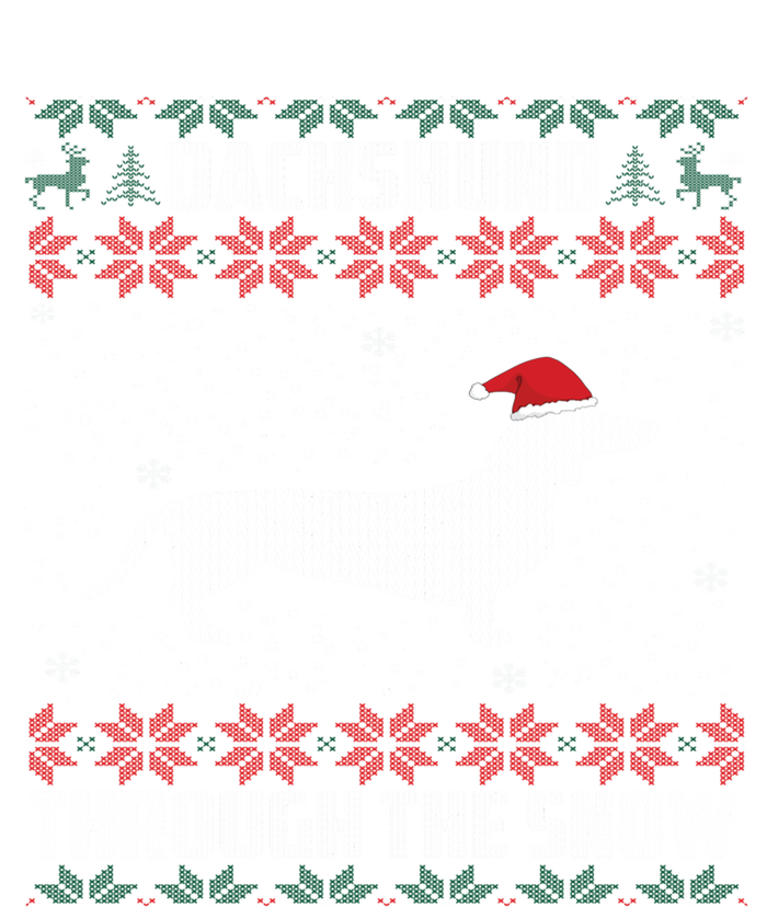 Dachshund Through The Snow Ugly Christmas Gift T-Shirt