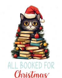 All Booked For Christmas Black Cat Santa Teacher Books Tree Great Gift Sweatshirt Cinch Pack Bag